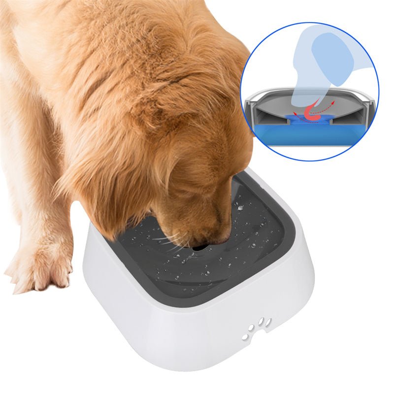 1.5L Cat Dog Water Bowl Carried Floating Bowl Anti-Overflow Slow Water Feeder Dispenser Pet Fountain ABS&PP Dog Supplies - SmartPaws