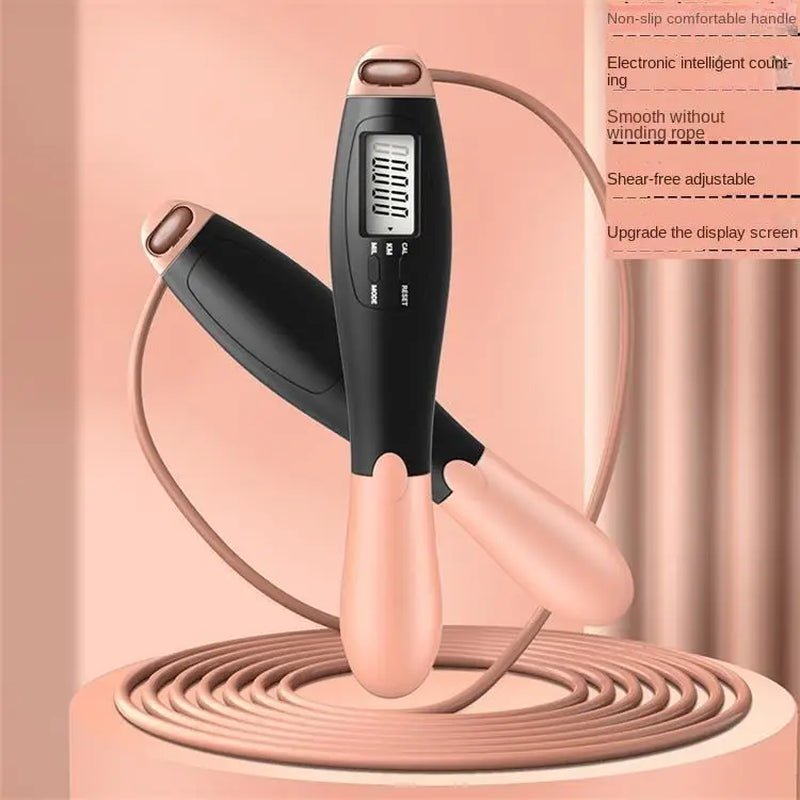 Adjustable Digital Counting Jump Rope with Steel Cable for Fitness Workout Speed Skipping Rope for Adults Kids Home Gym Training - SmartPaws