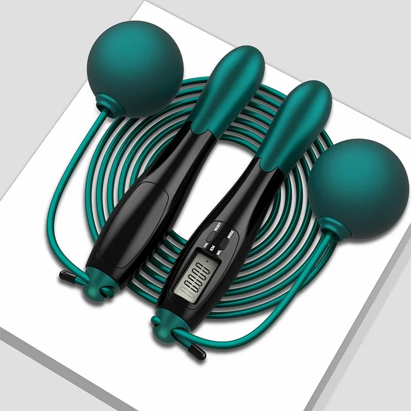 Adjustable Digital Counting Jump Rope with Steel Cable for Fitness Workout Speed Skipping Rope for Adults Kids Home Gym Training - SmartPaws