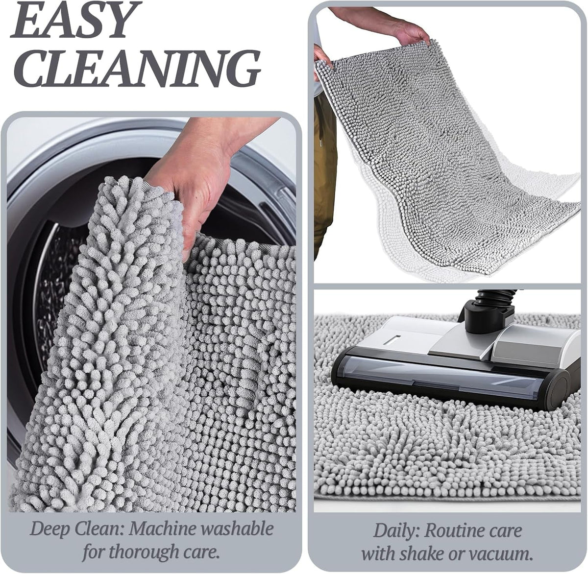 Dog Door Mat Absorpmax Dog Mat for Muddy Paw, 35 × 25", Grey - SmartPaws