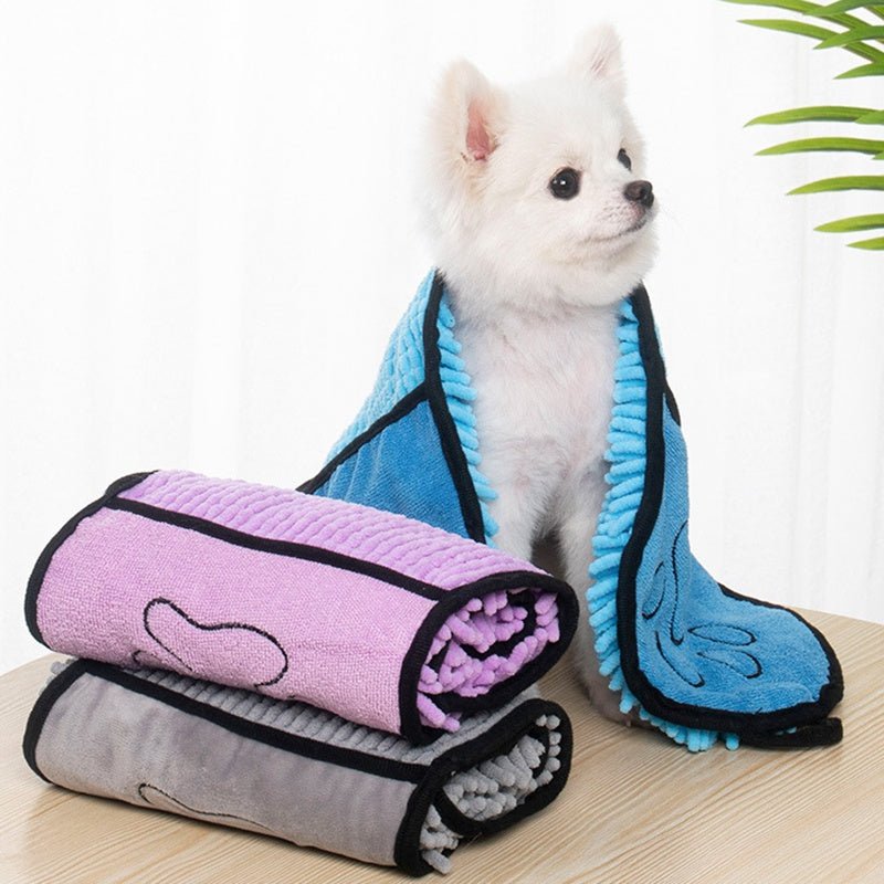 Dogs Cats Towels Super Absorbent Dog Bathrobe Microfiber Bath Towels Quick-Drying Cat Bath Towel For Pets Towel Dog Towels Pet Products - SmartPaws