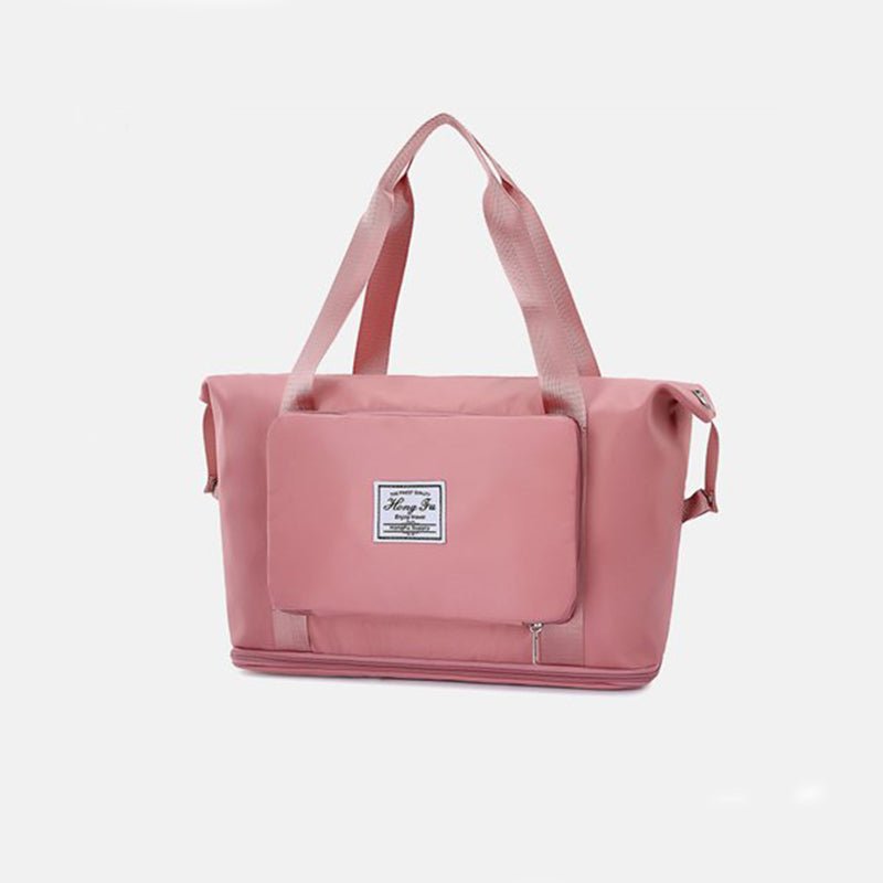Travel Gym Bag – Foldable, Waterproof & Large Capacity in pink