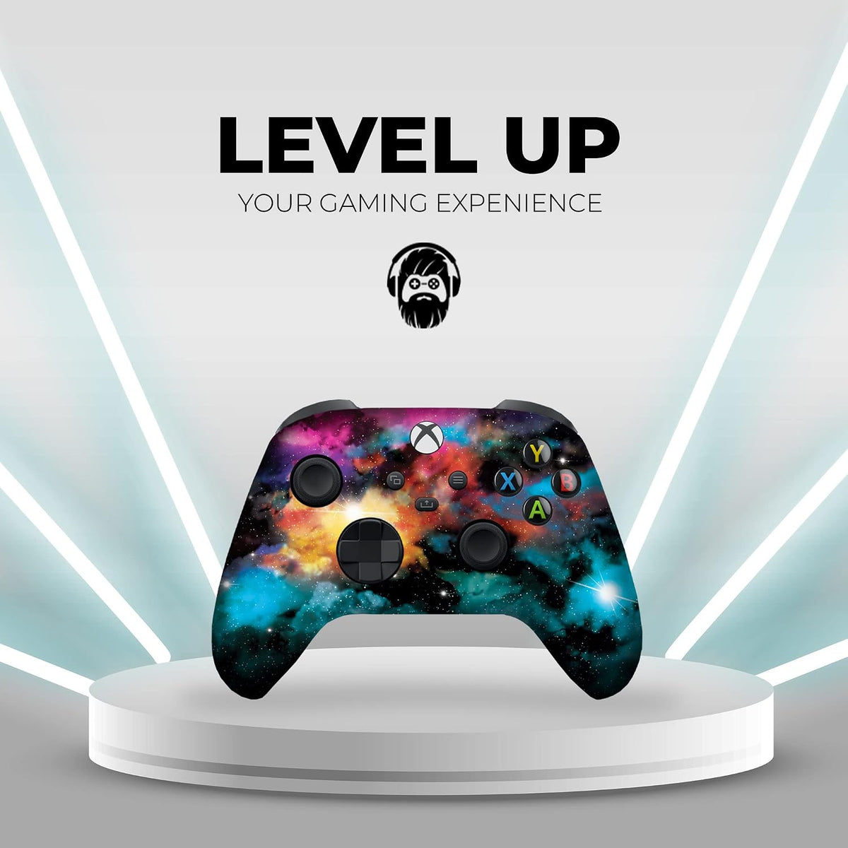 Galaxy Custom X-Box Controller Wireless Compatible with X-Box One/X-Box Series X/S by | Proudly Customized in USA with Permanent HYDRO-DIP Printing(Not JUST a SKIN) (MODDED) - SmartPaws