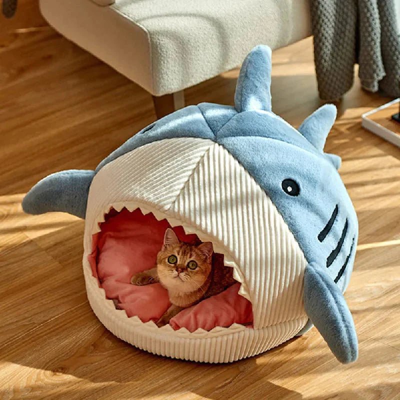 Luxury Plush Shark Pet Bed - SmartPaws