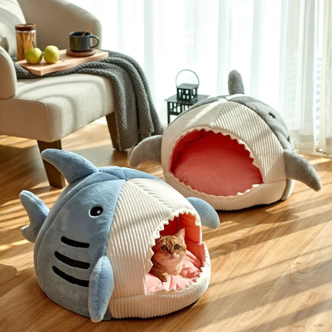 Luxury Plush Shark Pet Bed - SmartPaws