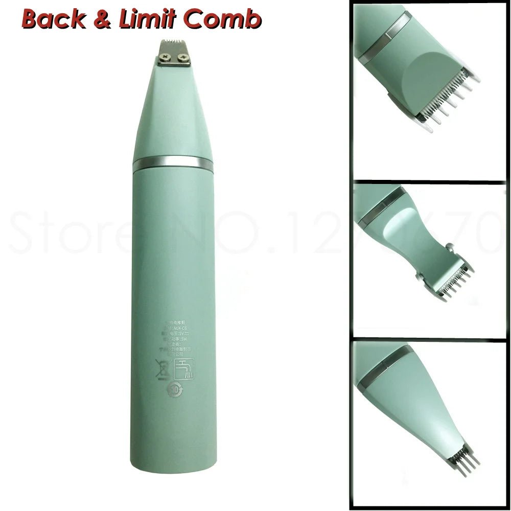 Professional Silent Cat Dog Hair Trimmer Paws Nail Grinder Animal Foot Hair Cutter Remover USB Rechargeable Pet Grooming Clipper - SmartPaws
