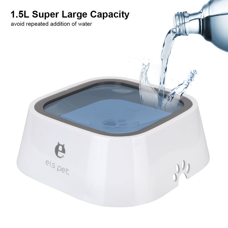 1.5L Cat Dog Water Bowl Carried Floating Bowl Anti-Overflow Slow Water Feeder Dispenser Pet Fountain ABS&amp;PP Dog Supplies - SmartPaws
