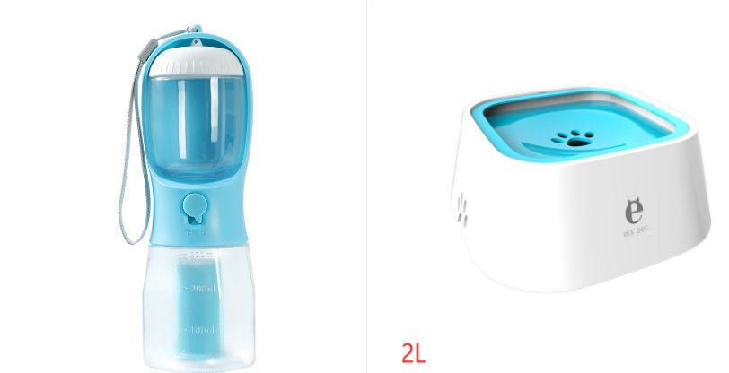 1.5L Cat Dog Water Bowl Carried Floating Bowl Anti-Overflow Slow Water Feeder Dispenser Pet Fountain ABS&amp;PP Dog Supplies - SmartPaws