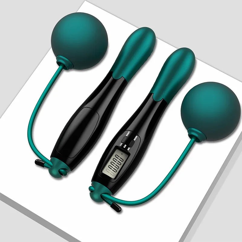 Adjustable Digital Counting Jump Rope with Steel Cable for Fitness Workout Speed Skipping Rope for Adults Kids Home Gym Training - SmartPaws