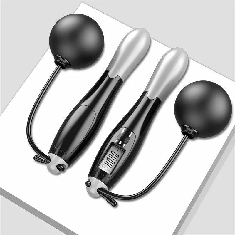 Adjustable Digital Counting Jump Rope with Steel Cable for Fitness Workout Speed Skipping Rope for Adults Kids Home Gym Training - SmartPaws