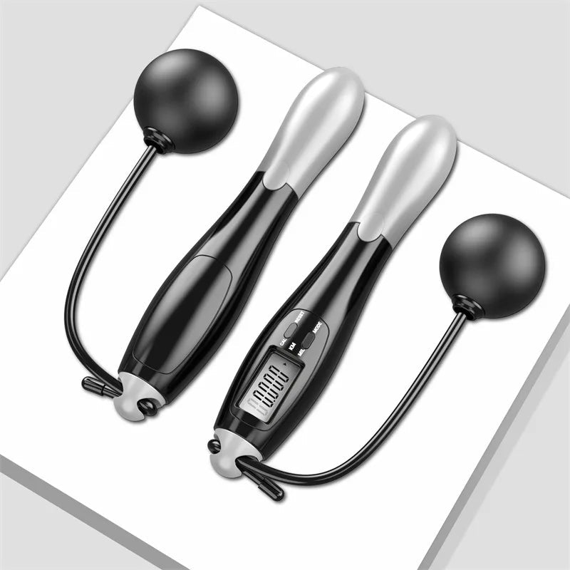 Adjustable Digital Counting Jump Rope with Steel Cable for Fitness Workout Speed Skipping Rope for Adults Kids Home Gym Training - SmartPaws
