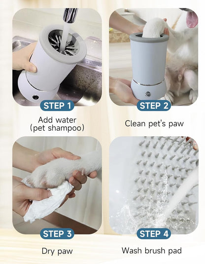 Automatic Dog Paw Cleaner for Dogs，2 Speeds Electric Paw Feet Cleaner for Small Medium Dogs Cats Pet - SmartPaws
