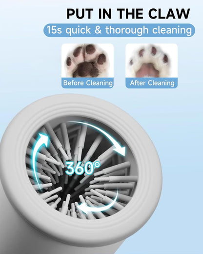 Automatic Dog Paw Cleaner for Dogs，2 Speeds Electric Paw Feet Cleaner for Small Medium Dogs Cats Pet - SmartPaws