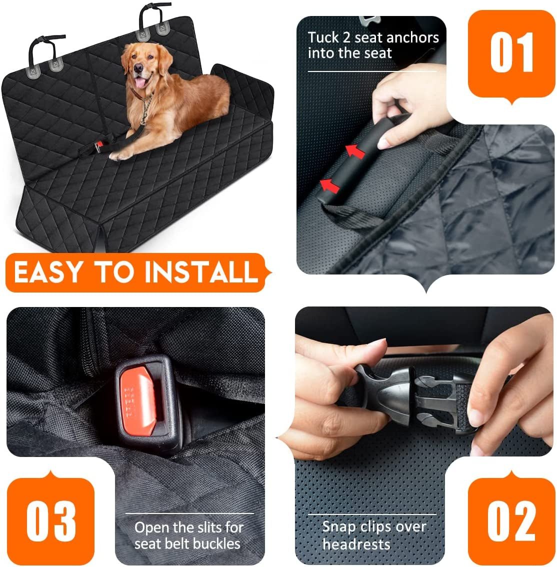 dog car seat cover protector . - SmartPaws