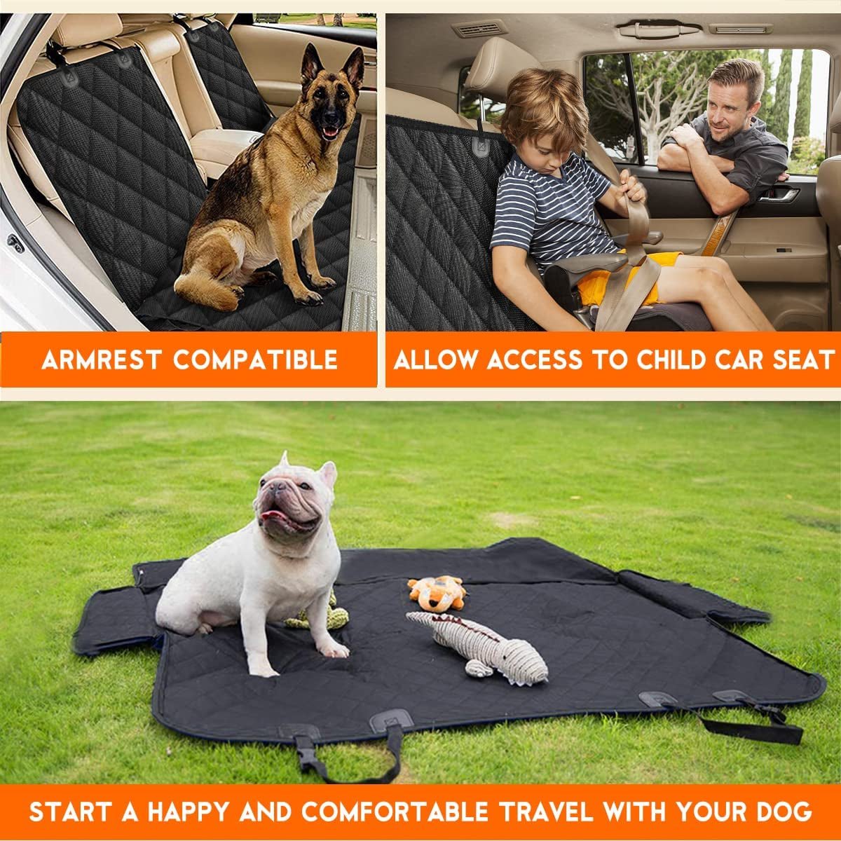 dog car seat cover protector . - SmartPaws