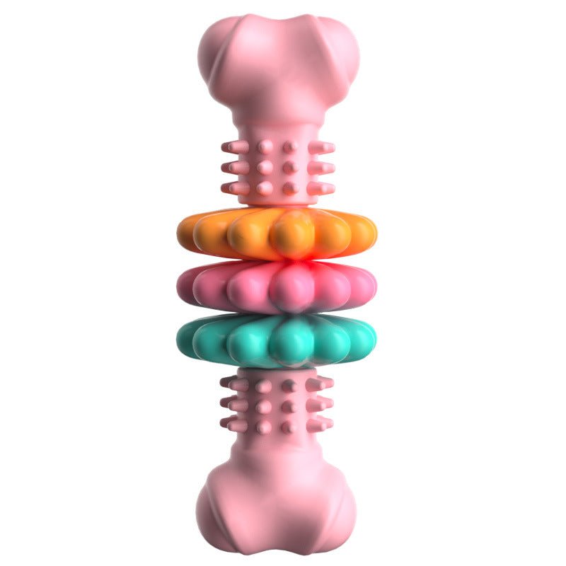 Dog Chew Toy Dog Bone Type Dogs Teeth Cleaning Toys Indestructible TPR Bone Chewing Bite Resistant Teething Toys Pet Products - SmartPaws