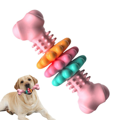 Dog Chew Toy Dog Bone Type Dogs Teeth Cleaning Toys Indestructible TPR Bone Chewing Bite Resistant Teething Toys Pet Products - SmartPaws
