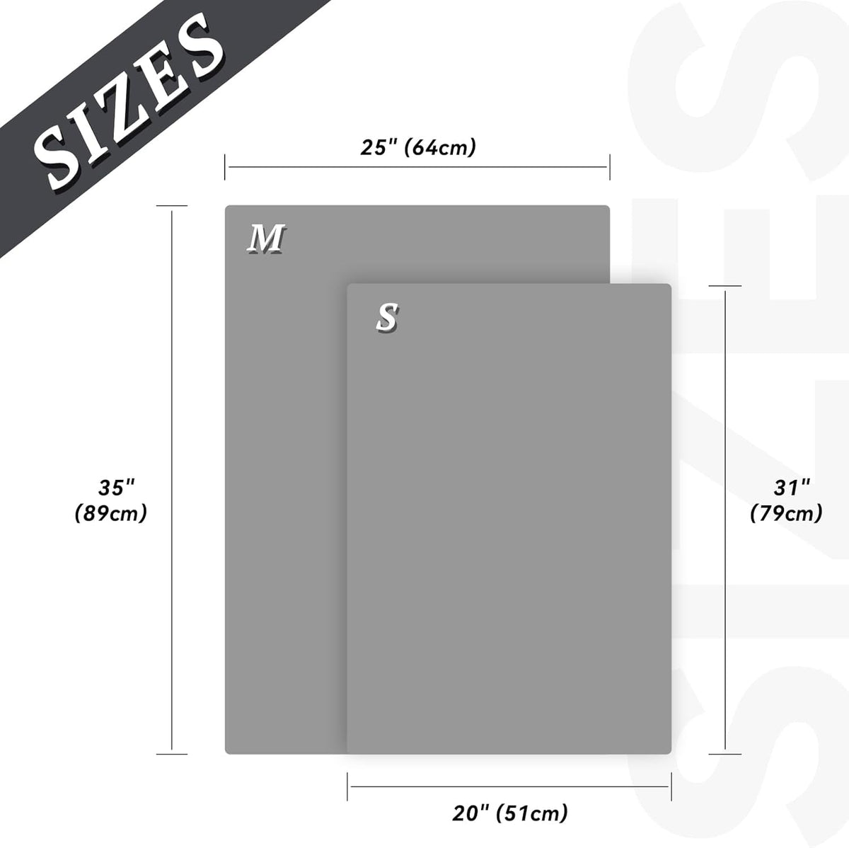 Dog Door Mat Absorpmax Dog Mat for Muddy Paw, 35 × 25", Grey - SmartPaws