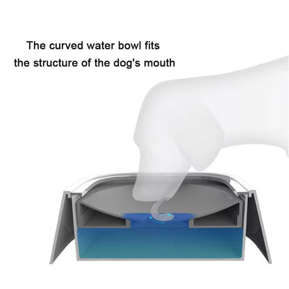 Dog Drinking Water Bowl Floating Non-Wetting Mouth Pet Bowl without Spill Drinking Water Dispenser Plastic Anti-Over Dog Bowl - SmartPaws
