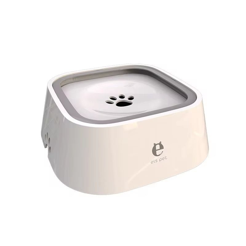 Dog Drinking Water Bowl Floating Non-Wetting Mouth Pet Bowl without Spill Drinking Water Dispenser Plastic Anti-Over Dog Bowl - SmartPaws