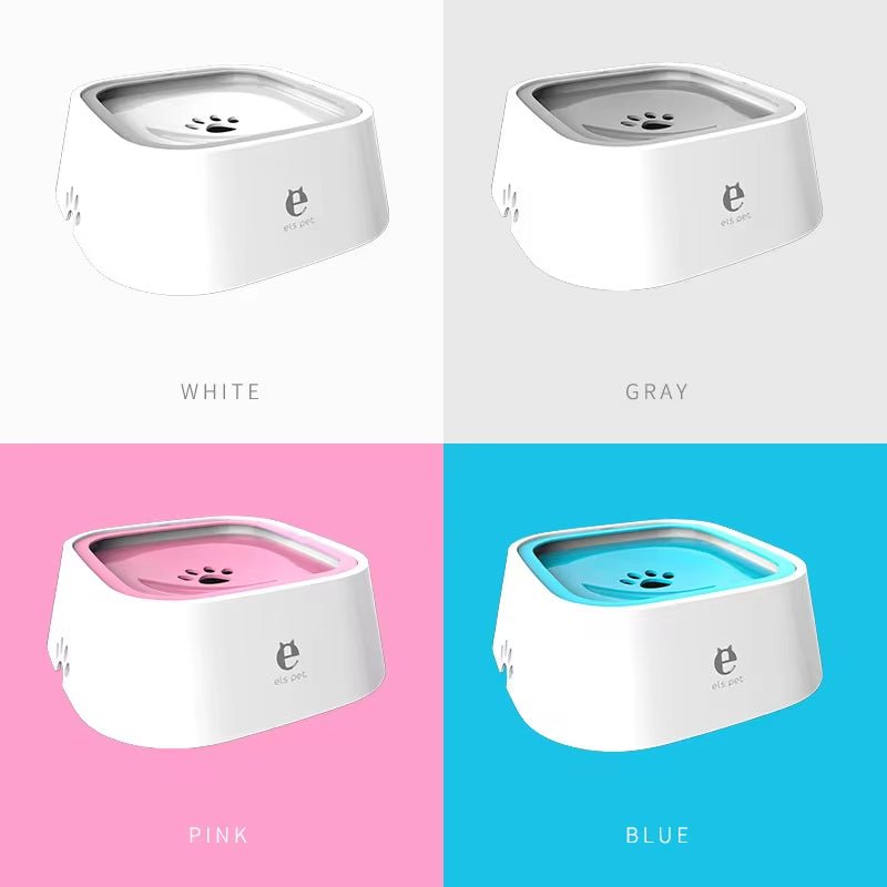 Dog Drinking Water Bowl Floating Non-Wetting Mouth Pet Bowl without Spill Drinking Water Dispenser Plastic Anti-Over Dog Bowl - SmartPaws