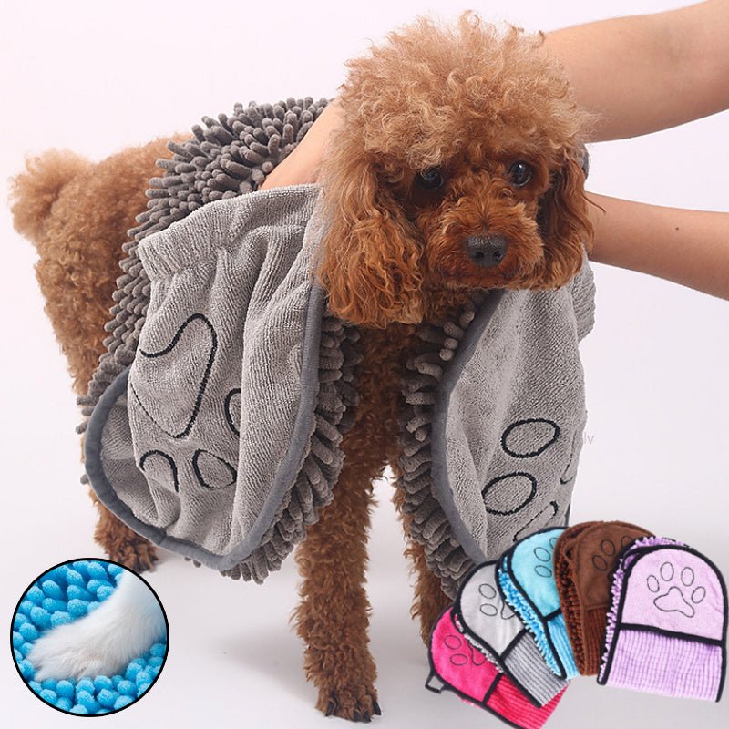 Dogs Cats Towels Super Absorbent Dog Bathrobe Microfiber Bath Towels Quick-Drying Cat Bath Towel For Pets Towel Dog Towels Pet Products - SmartPaws