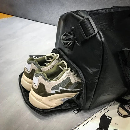 Gym Bag Leather Sports Bags Men for Shoes Training Fitness Yoga Travel Luggage Shoulder Sac De Sport Bag - SmartPaws
