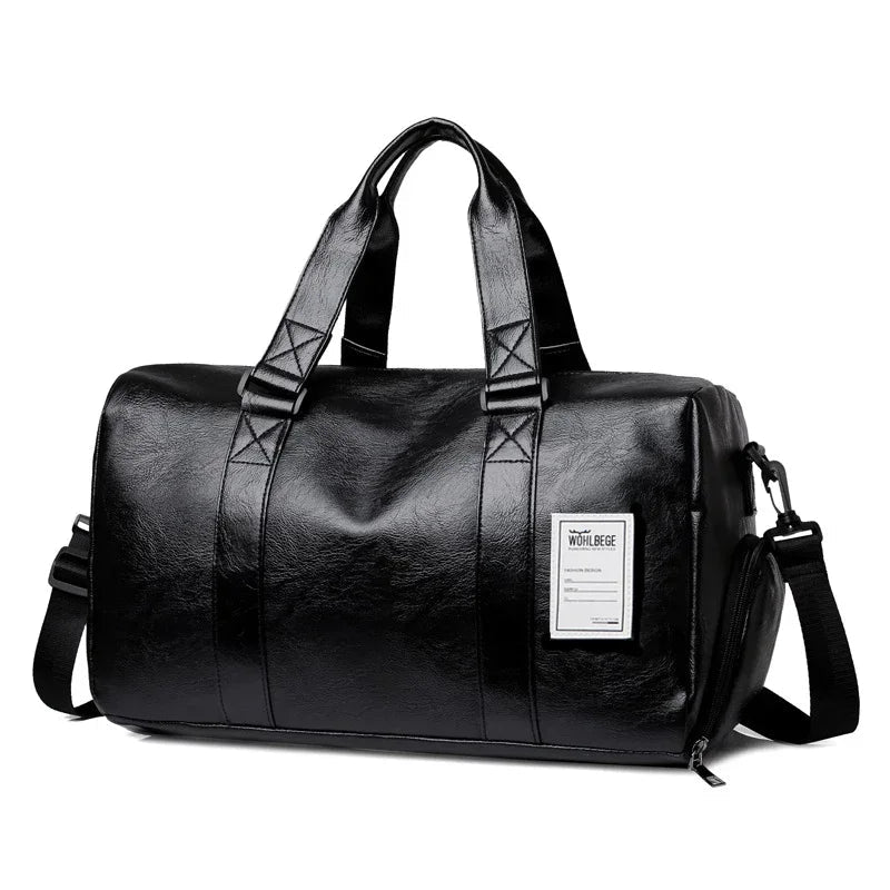 Gym Bag Leather Sports Bags Men for Shoes Training Fitness Yoga Travel Luggage Shoulder Sac De Sport Bag - SmartPaws