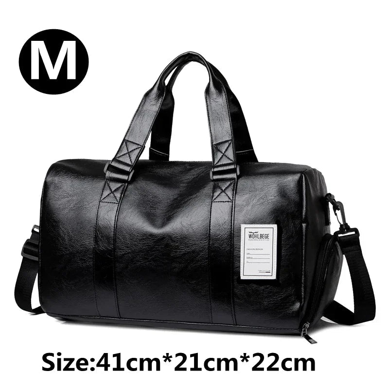 Gym Bag Leather Sports Bags Men for Shoes Training Fitness Yoga Travel Luggage Shoulder Sac De Sport Bag - SmartPaws