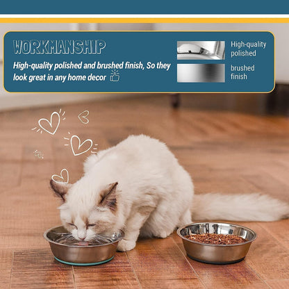 lightweight stainless steel pet bowls - SmartPaws