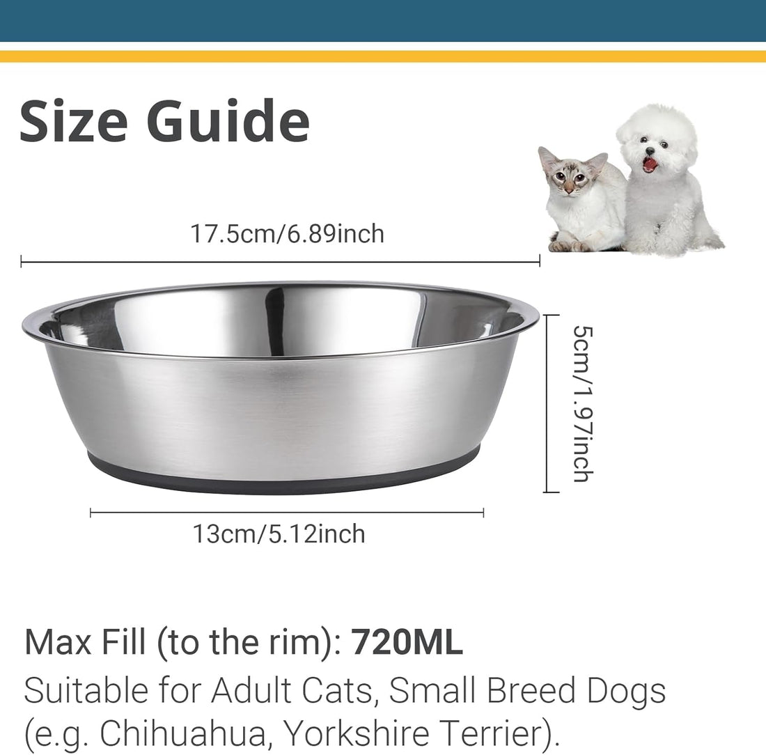 lightweight stainless steel pet bowls - SmartPaws