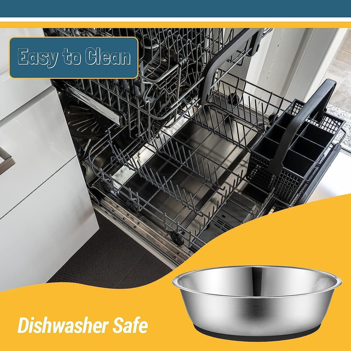 lightweight stainless steel pet bowls - SmartPaws