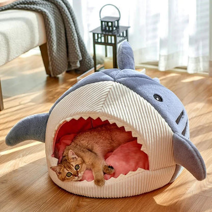 Luxury Plush Shark Pet Bed - SmartPaws