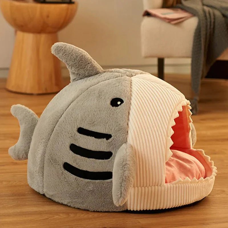 Luxury Plush Shark Pet Bed - SmartPaws