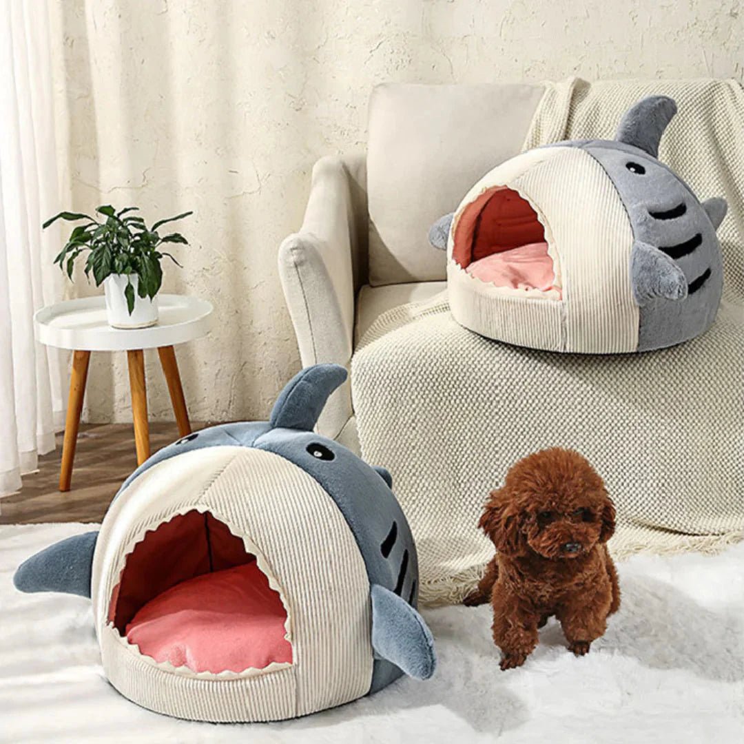 Luxury Plush Shark Pet Bed - SmartPaws