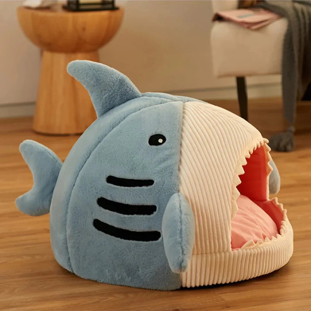 Luxury Plush Shark Pet Bed - SmartPaws