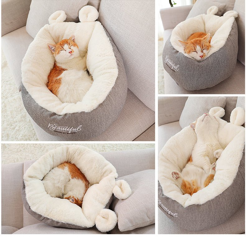 Pet Dog Bed Warming Soft Sleeping Bag Cushion Puppy Kennel - SmartPaws