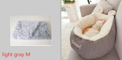 Pet Dog Bed Warming Soft Sleeping Bag Cushion Puppy Kennel - SmartPaws