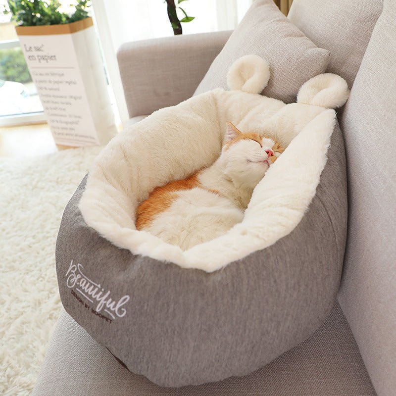 Pet Dog Bed Warming Soft Sleeping Bag Cushion Puppy Kennel - SmartPaws
