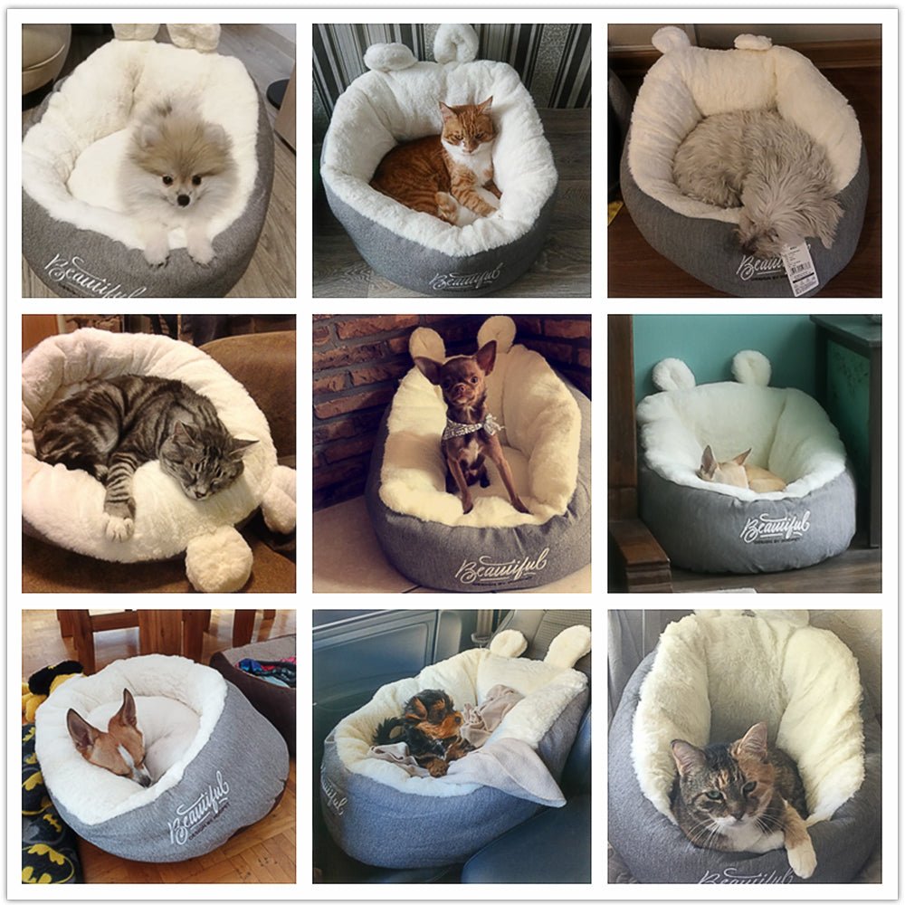 Pet Dog Bed Warming Soft Sleeping Bag Cushion Puppy Kennel - SmartPaws