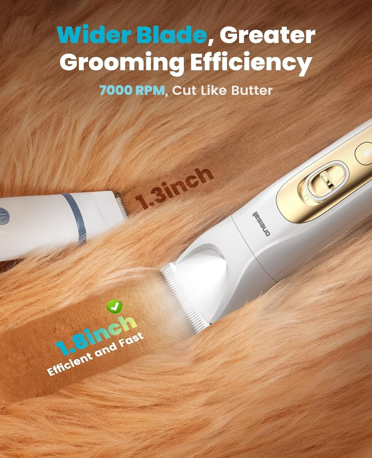 Quiet 4-In-1 Dog Grooming Kit with LED Light - SmartPaws